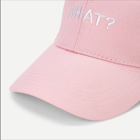 💗💕🍃pink baseball cap with WHAT word🍃💗💕 - Picture 2 of 4